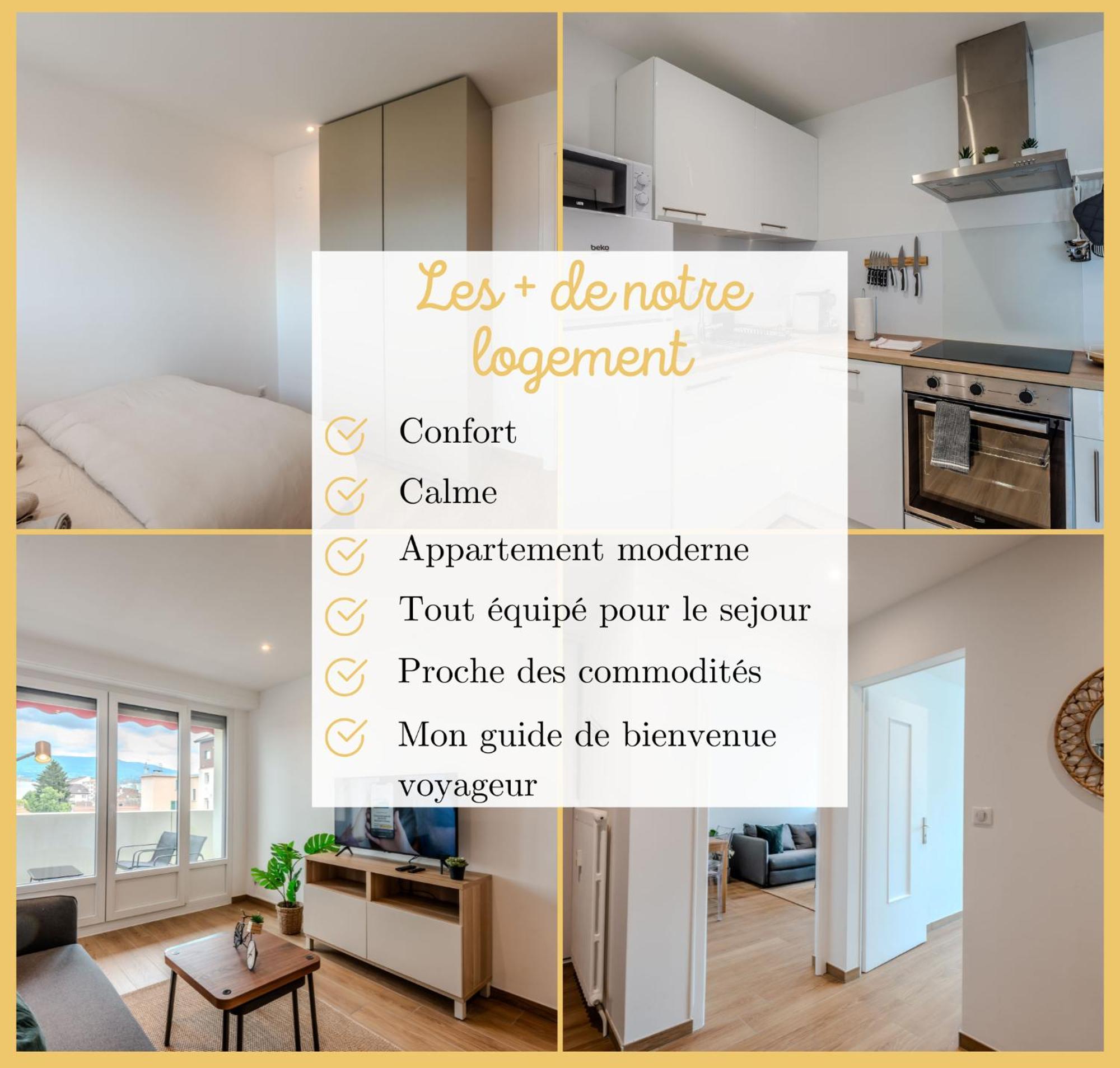Appartement Chez Gwen I T3 I Gaillard Extérieur photo